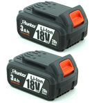 פטישון נטען 18V עם 2 סוללות מטען ומארז ייעודי במזוודה hunter