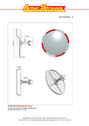 מראה פנורמית להתקנה עצמית 60/80 ס"מ