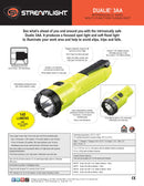 פנס ידני קומפקטי וקשוח בעל תאורה כפולה DUALIE 3 AA streamlight