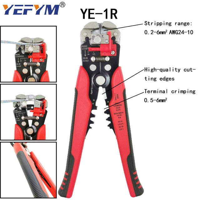 Tubular terminal crimping tools mini electrical pliers HSC8 10SA/6-4 0.25-10mm2 23-7AWG 6-6A 0.25-6mm2 high precision clamp set